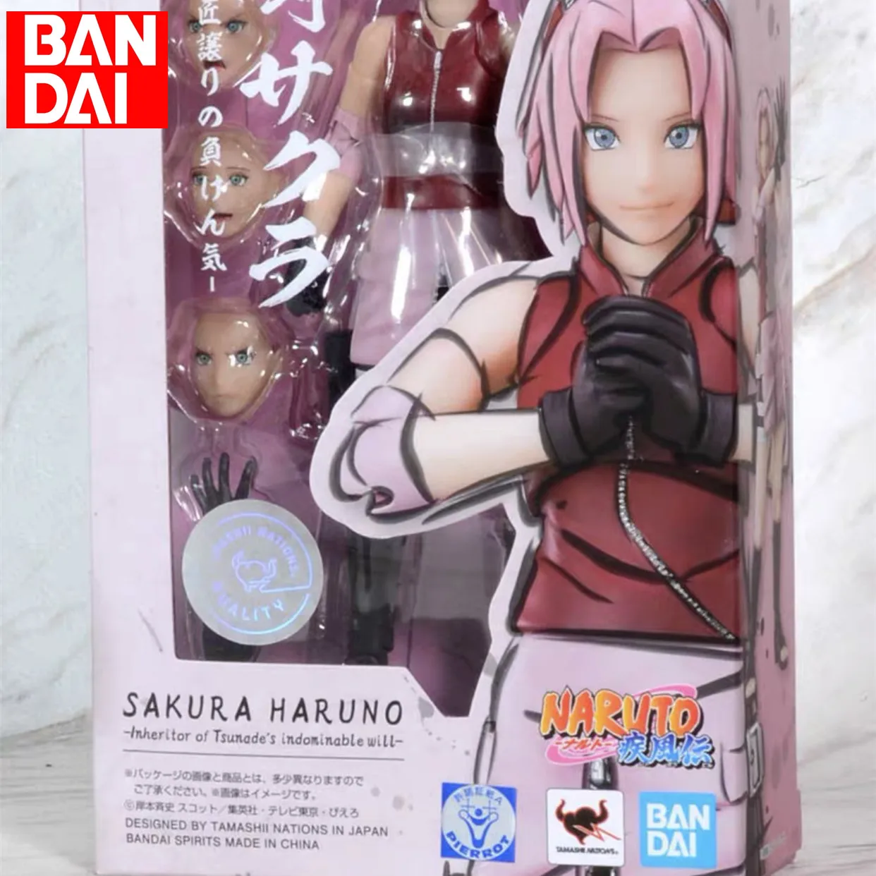 

Bandai SHF Naruto Shippuden Haruno Sakura Articulation Boxed Figure Japanese Version In Stock Collect Ornament Christmas Gifts