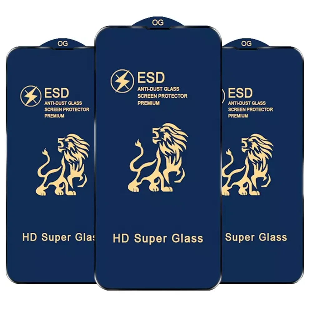 10pcs ESD Tempered Glass Full Cover Screen Protector Anti Static Film Explosion For iPhone 14 13 12 11 pro max 6 7 8 plus x xs
