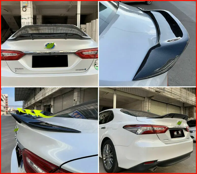 Для 2018-2022 Toyota Camry стильный спойлер из углеродного волокна для заднего багажника