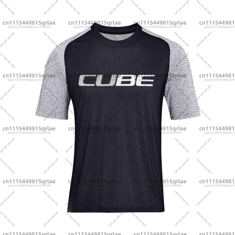 Фото Джерси Cube MTB, велосипедная мотоциклетная джерси для даунхилла, одежда MOTO MX, футболка BMX, дышащая футболка с коротким рукавом для бездорожья. №3