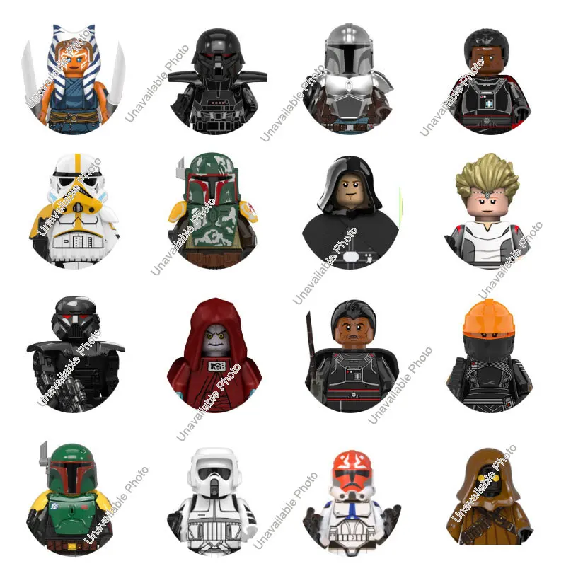 Конструктор солдат Диснея Люк Скайуокер мандалорианс Боба Фетт пальпатин йода