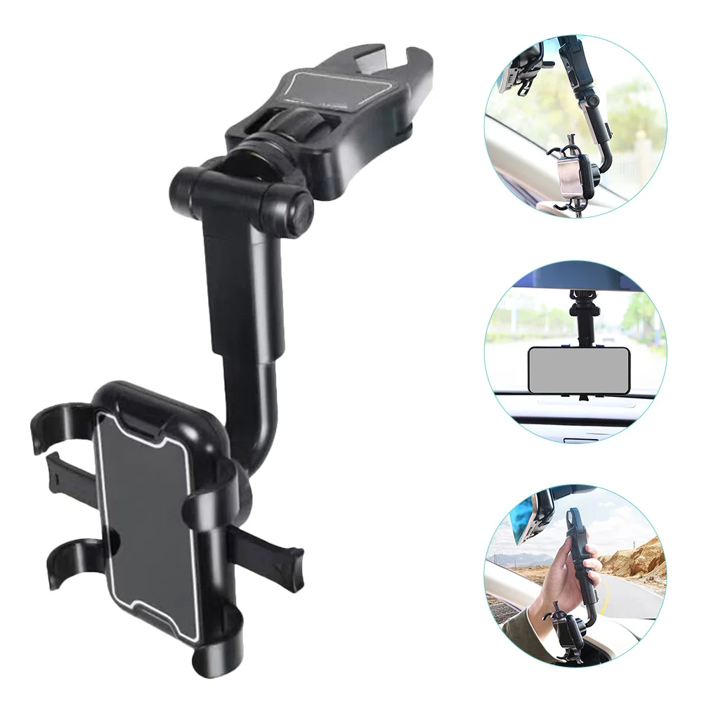 

Holder Car Mount Mirror Stand Vehicleselfie Bracket Bracekt Stick Tripod Porta Cradles Automobile Celular Driving Para
