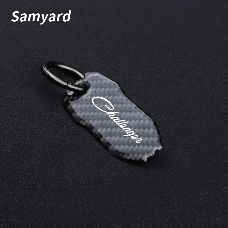 

Carbon Fiber Car Keychain For Dodge Challenqer Charger Dart Durango Journey Ram Key Rings Car Accessories