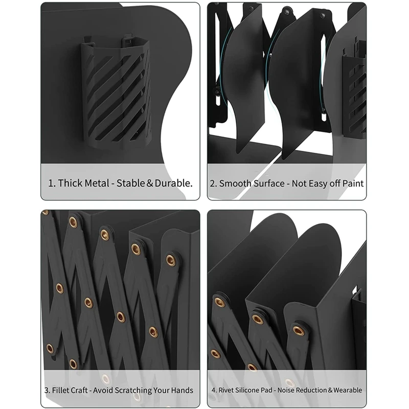 Регулируемые подставки для книг тяжелых расширяемый органайзер с держателем