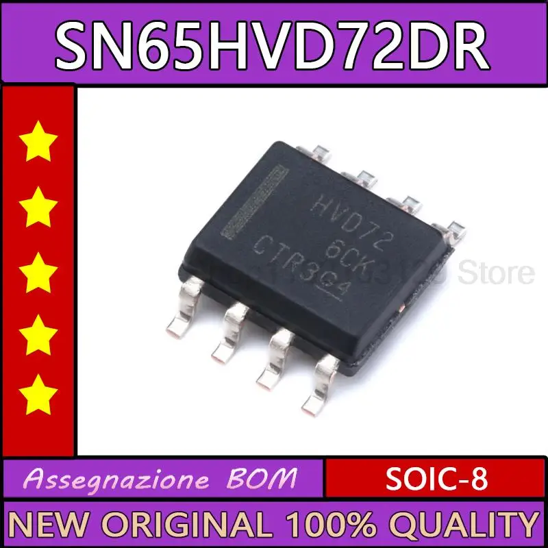 

10 шт./лот оригинальный патч sn65hvd72dr soic-8 chip RS422 / RS485 transceiver