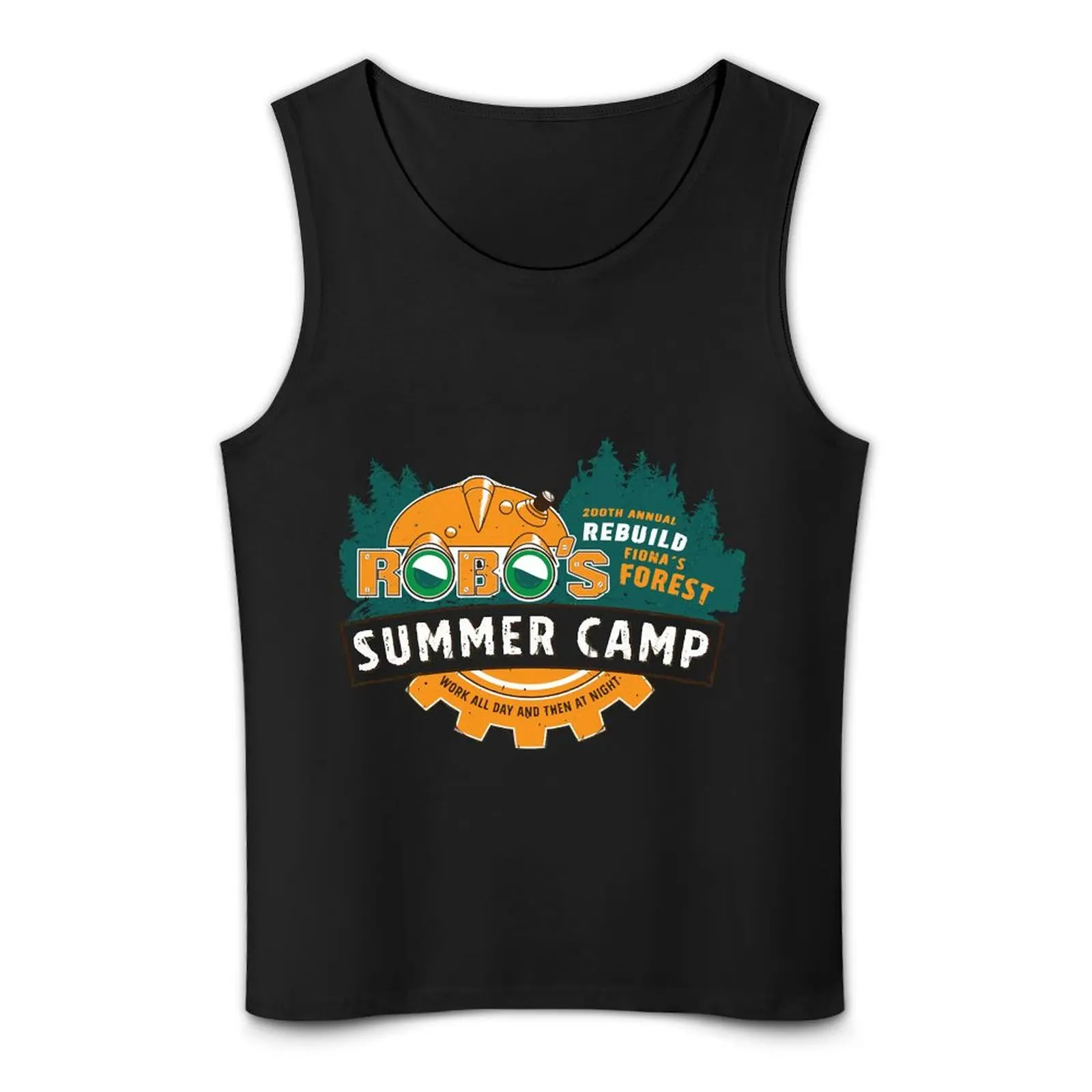 Летняя майка Robo для лагеря Мужская футболка спортзала мужская летняя одежда