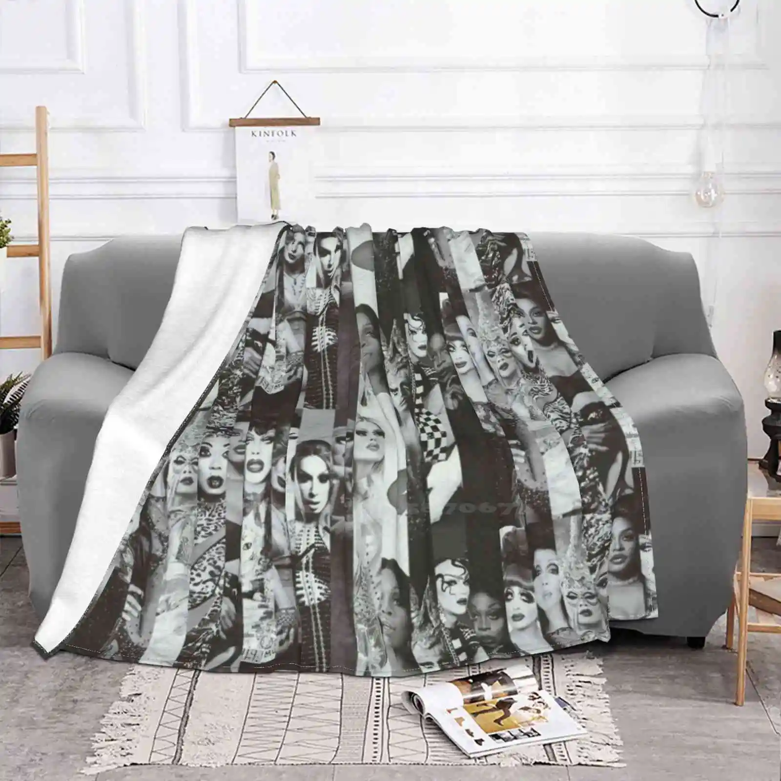 Rpdr Winners Лохматый плед Мягкое теплое одеяло Диван/кровать/путешествие Любовь