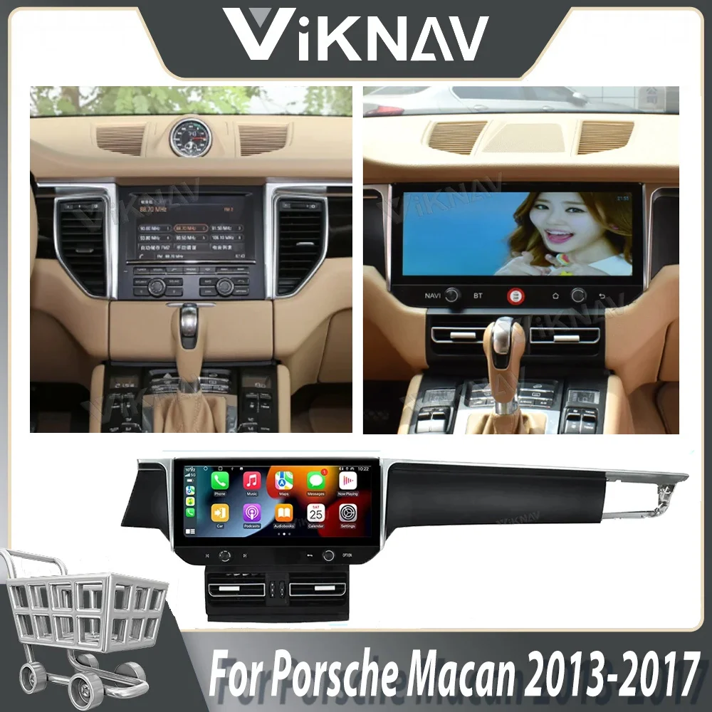 Viknav Android автомобильный радиоприемник для Porsche Macan 2013-2017 12 3-дюймовый