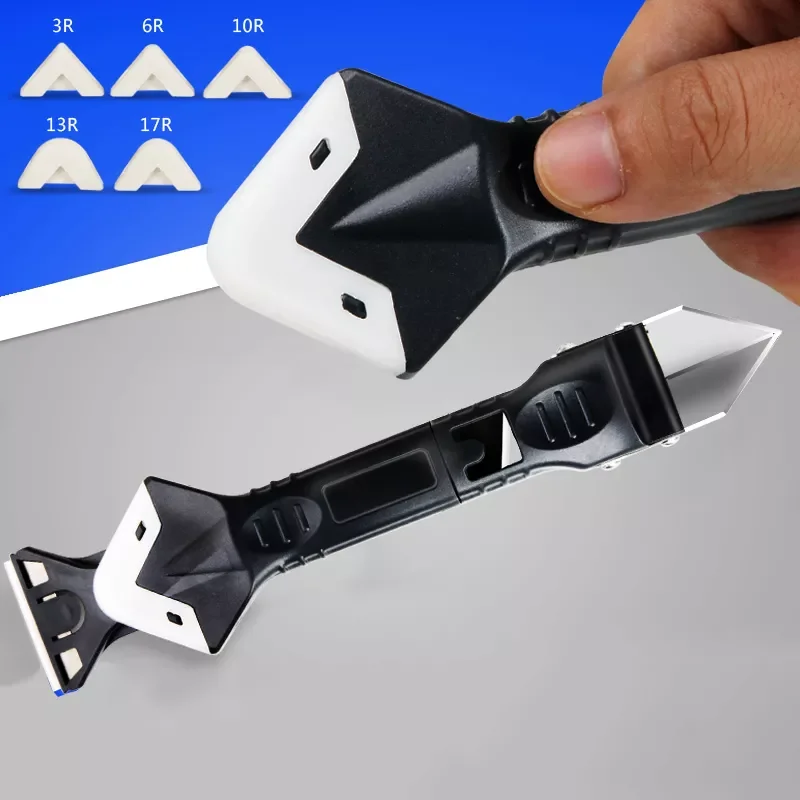 

3 in 1 Multifunctional Silicone Remover Caulk Finisher Sealant Smooth Scraper Grout Kit Tools Silicone Caulking Tools