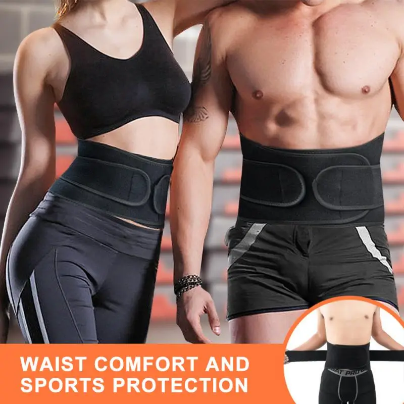 

Sports Waist Support Belts Outdoor Fitness Weightlifting Running Training Belt Adjustable Compression Abdomen Belt Protector