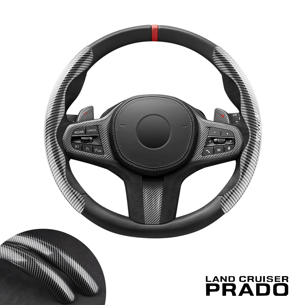 

for Toyota LAND CRUISER PRADO TX TX.L VX VXL car steering wheel cover car accessories