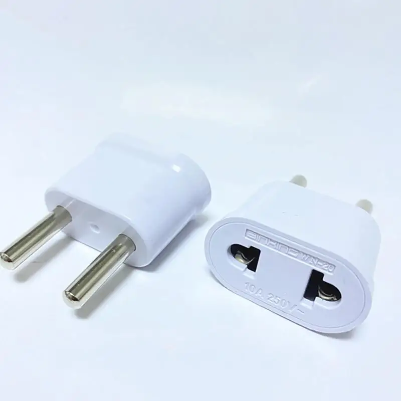 

1 Pcs 4.0/4.8mm EU Plug Adapter EU US Israel To Euro KR BR Brazil Plug Converter American Travel Power Adapter Plug Socket