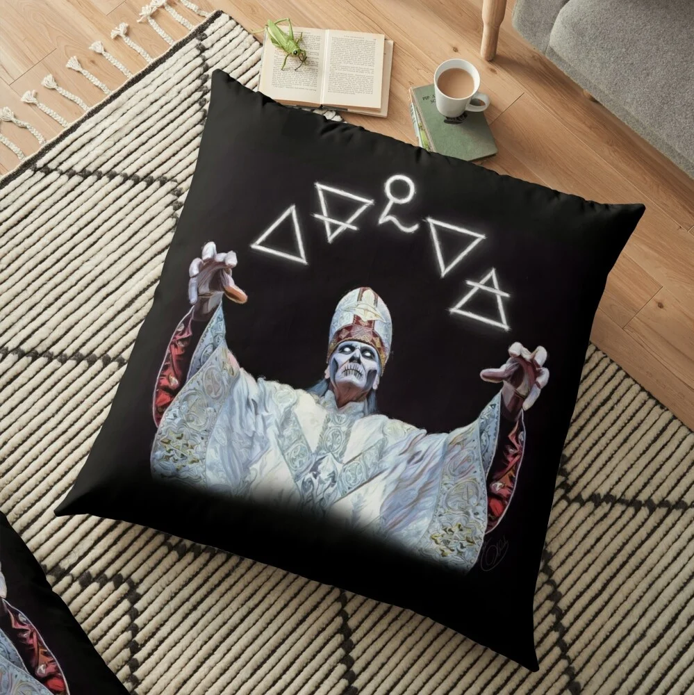 

Ghost Nihil Pattern Pillow Case Fashion Square Cushion Car Sofa Home Office Decor