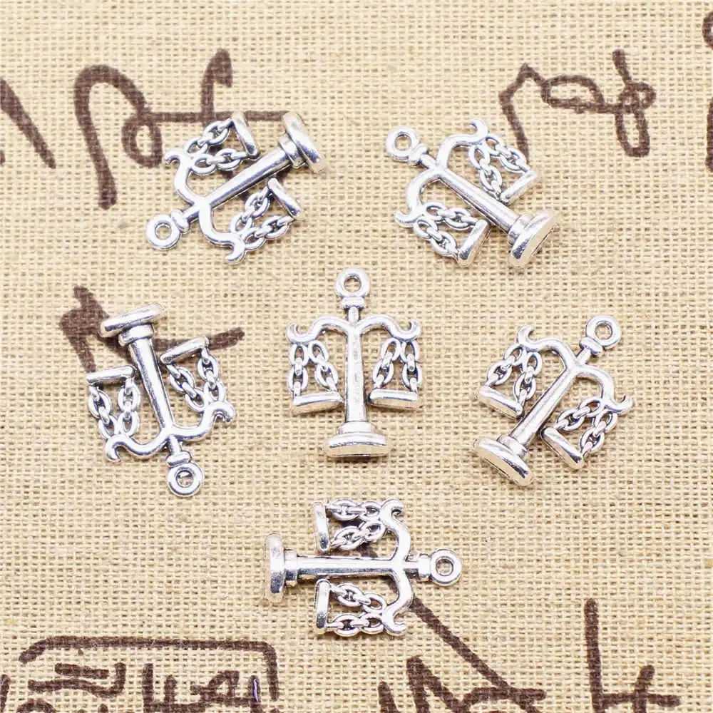 

Scales Charms Pendant Necklac Diy 15X22mm Antique Silver Color 20 Pieces