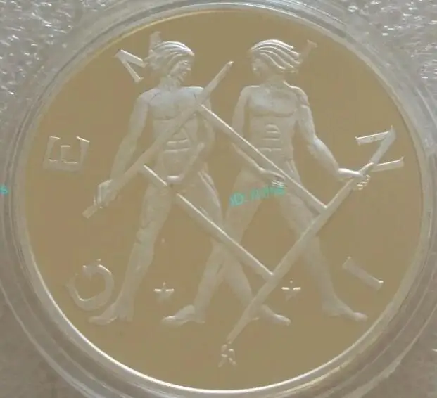 40 мм медаль-сувенир с серебряным покрытием Gemini в американском стиле коллекция