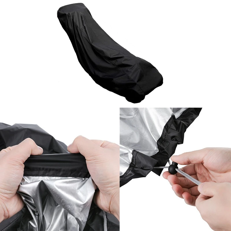 

Lawn Mower Dust Cover Waterproof Mower Tarpaulin Outdoor Sun Protection Snow Rain Dustproof Cover