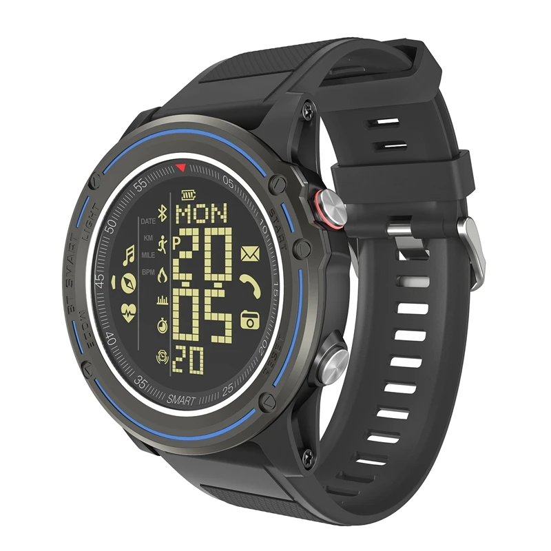 

EX18 PLUS Smart Watch 1.26 Inch Screen BT 4.0 Waterproof Sport Watch Heart Rate Monitor Pedometer SMS Reminder