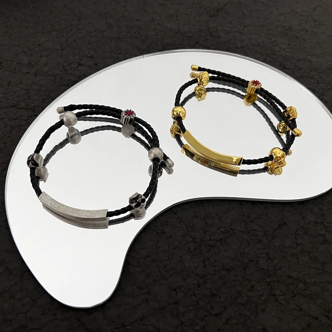 

Модный Универсальный браслет в европейском и американском стиле с черепом для уличной съемки