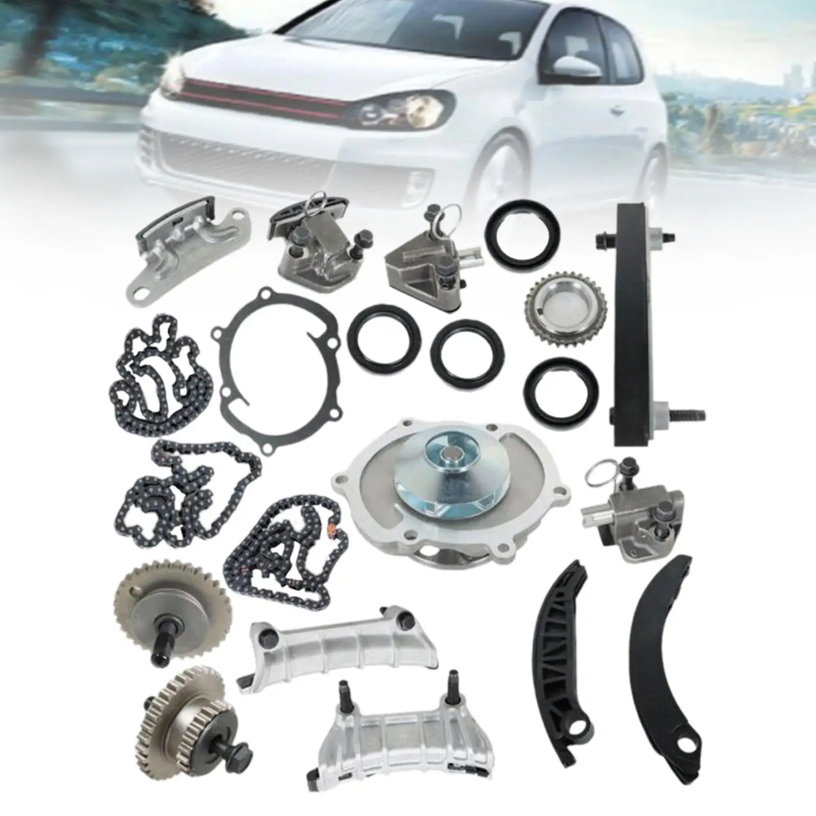 Комплект цепи ГРМ с прокладкой двигателя для Saturn Outlook