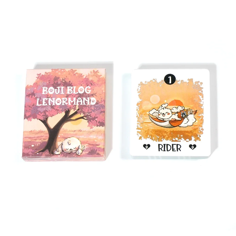 1 шт. Boji блог ленорманд палуба путешествие кролика через Destiny для любителей Таро