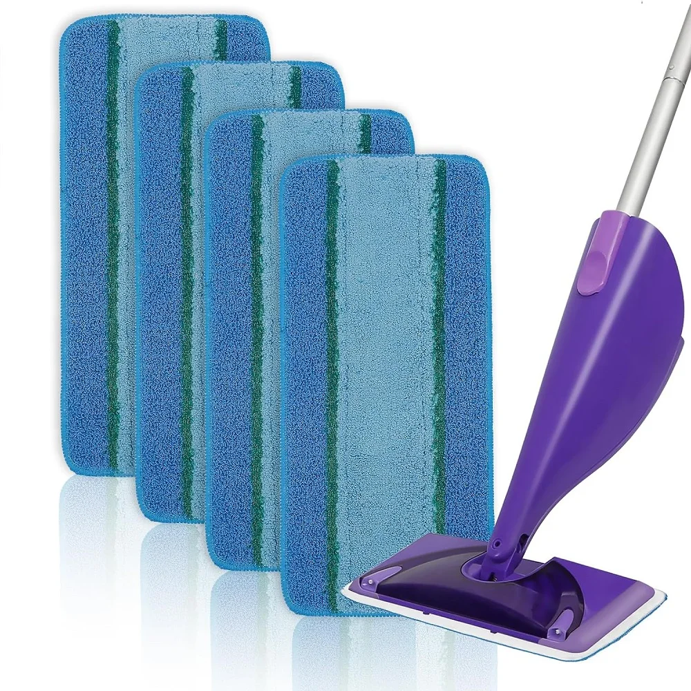 4 упаковки многоразовых подушечек для швабр Swiffer WetJet моющиеся салфетки из