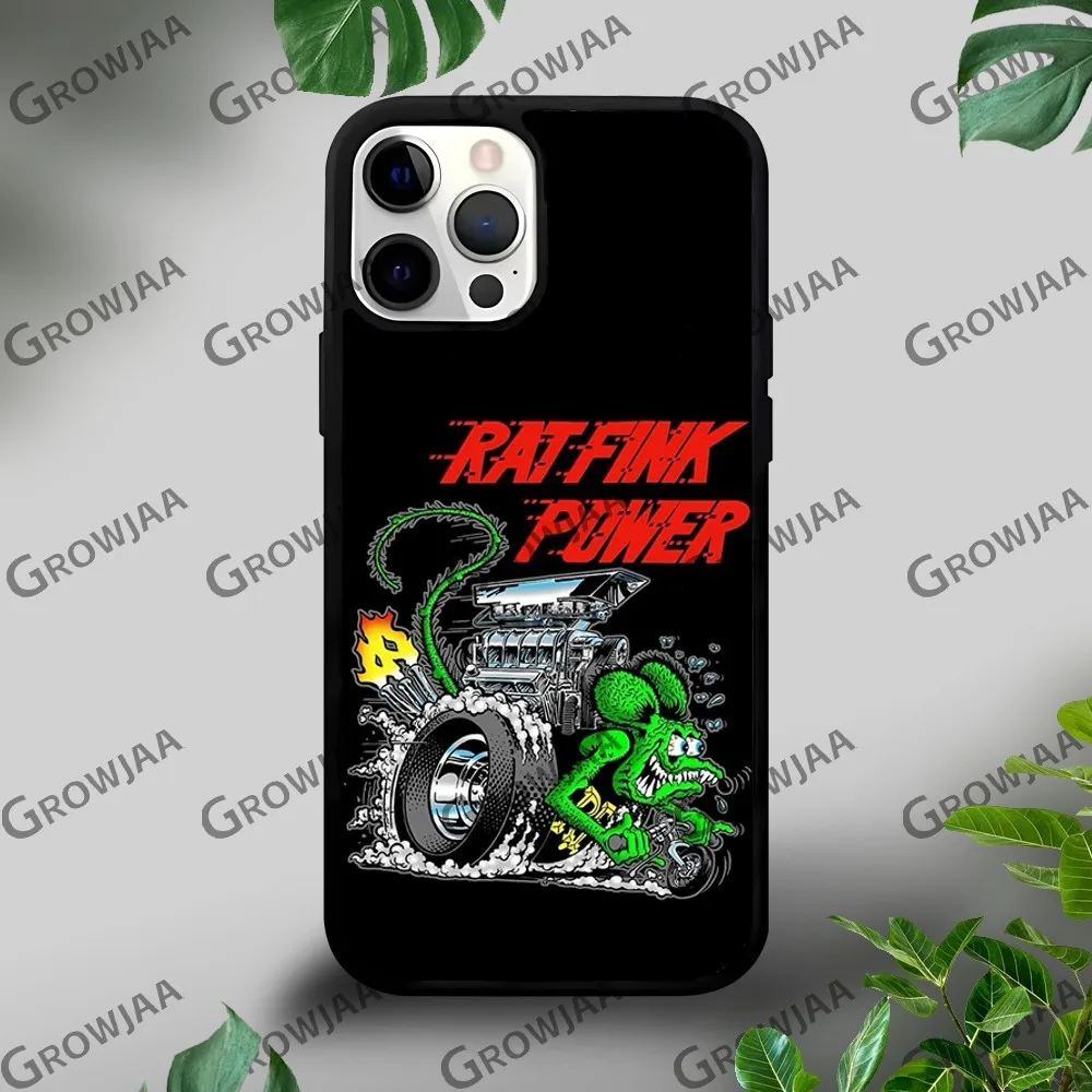 Забавный Твердый чехол для телефона R-Rat F-Fink iPhone 16 15 14 13 12 11 Pro Xs Max Mini Plus Celulares