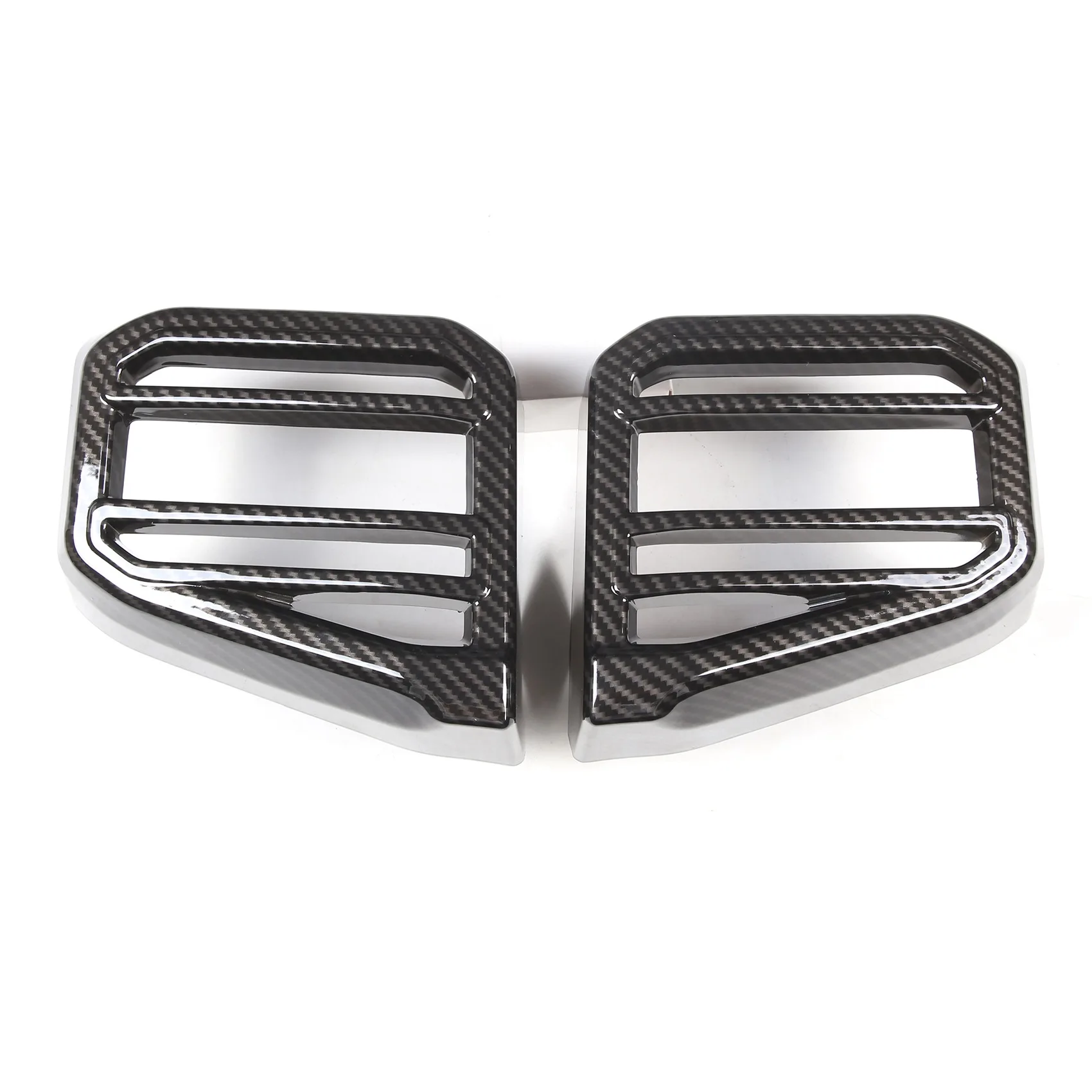 

For Toyota Tundra/Sequoia 2022 2023 Carbon Fiber ABS Car Interior Dashboard Air Vent Outlet Cover Car Styling OC12557