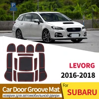 for subaru levorg 2016 2018 anti slip gate slot cup pad accessories rubber cover car non slip mats styling tool black