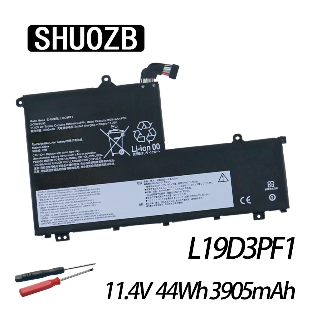 SHUOZB L19D3PF1 Аккумулятор для ноутбука Lenovo ThinkBook 14 14-IIL 14-IML 15 15-IML 15-IIL Series L19C3PF1 L19D3PF2 L19L3PF8