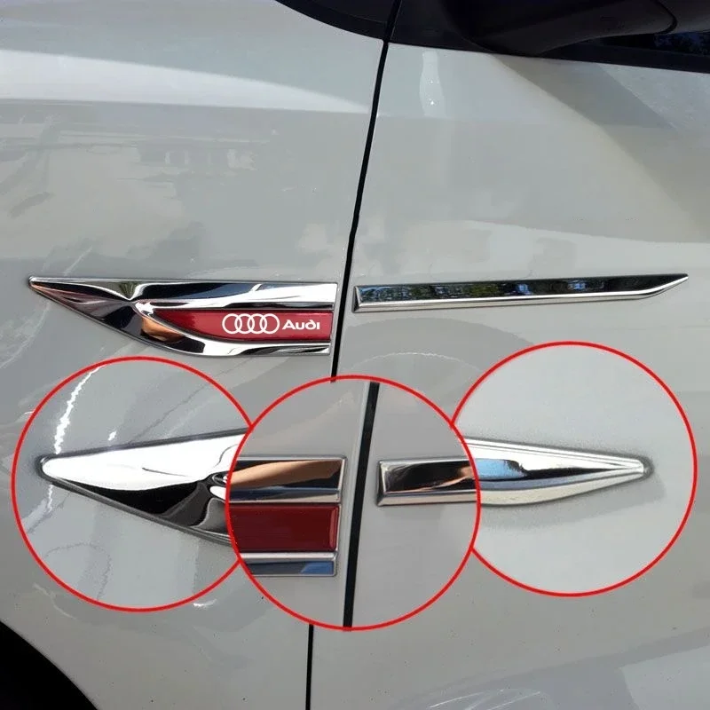 Фото Металлическая наклейка на брызговик автомобиля, стайлинг кузова для Audi A3 A4 B5 B6 B8 A3 8P 8V 8L A5 A6 C6 C5 A1 A7 A8 Q2 Q3 TT, аксессуары для интерьера №2