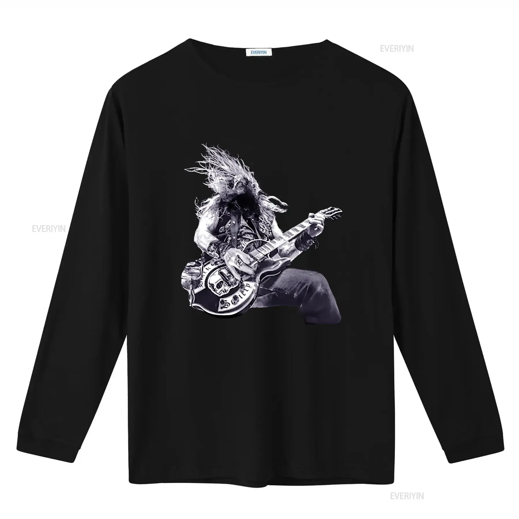 Фото Футболка Zakk Wylde, черная, хлопковая, все размеры S 5Xl YY1033, винтажная стираная уличная одежда, модная, мягкая, с рисунком, слегка растянутая №3