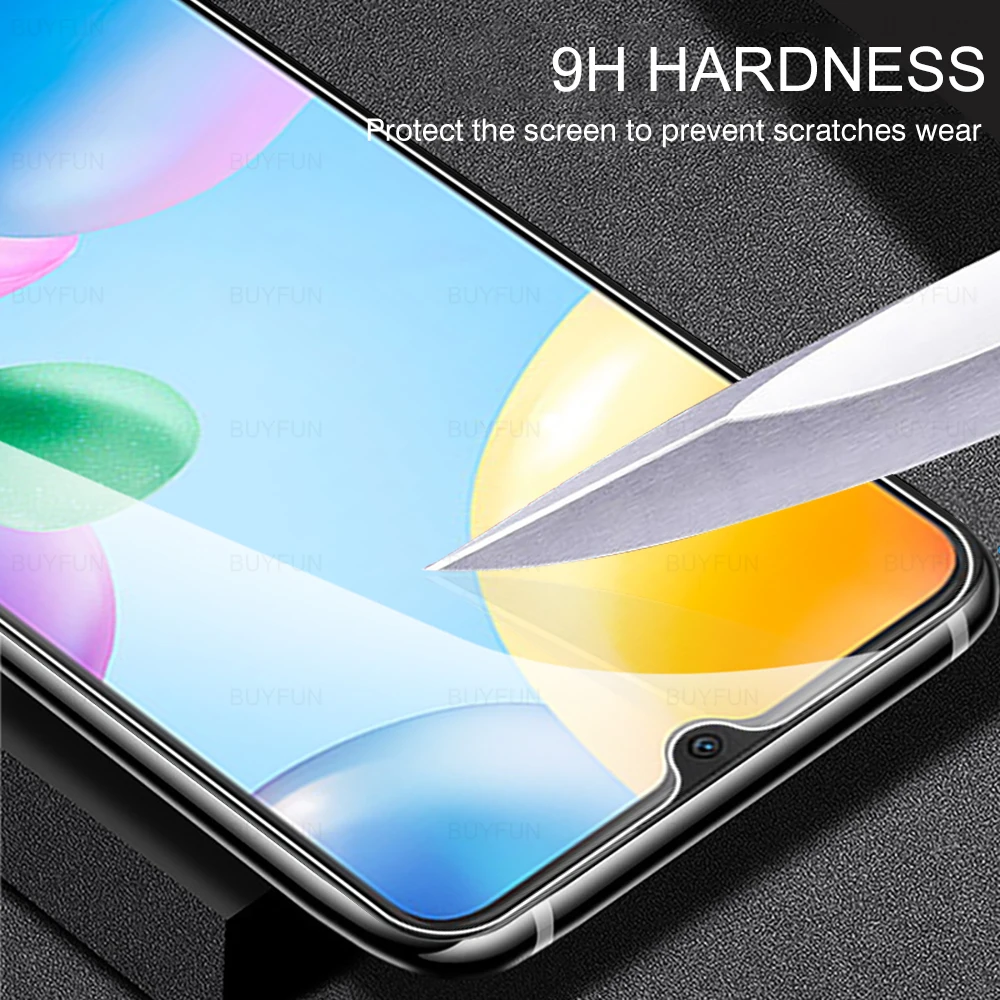 Фото 4 шт. закаленное стекло, Защитная пленка для экрана Xiaomi Redmi 10C 6,71 ''Xiomi Readme 9 9A 9C 9T, защитное стекло, HD пленка №2