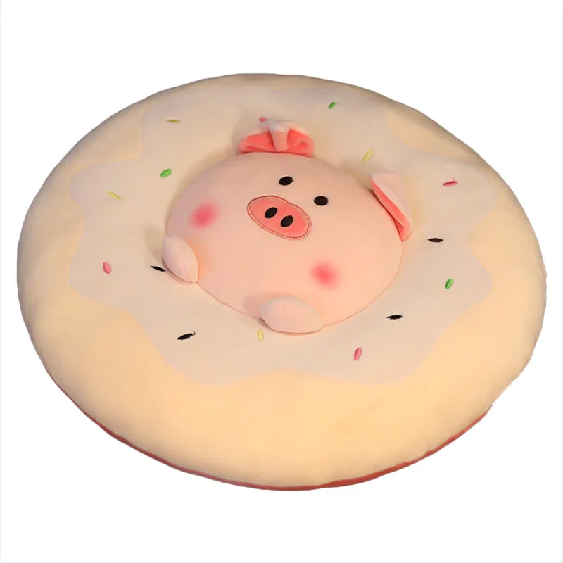 

Cartoon Donut Cushion Cute Animal Chair Cushion Super Soft Plush Toy Pillow