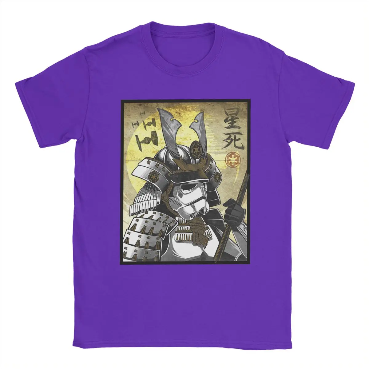 

Мужская футболка с коротким рукавом, круглым вырезом и принтом «Звездные войны»