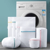 gray zipper mesh wash bags home washer bag underwear bra socks laundry organizer hamper for dirty clothes