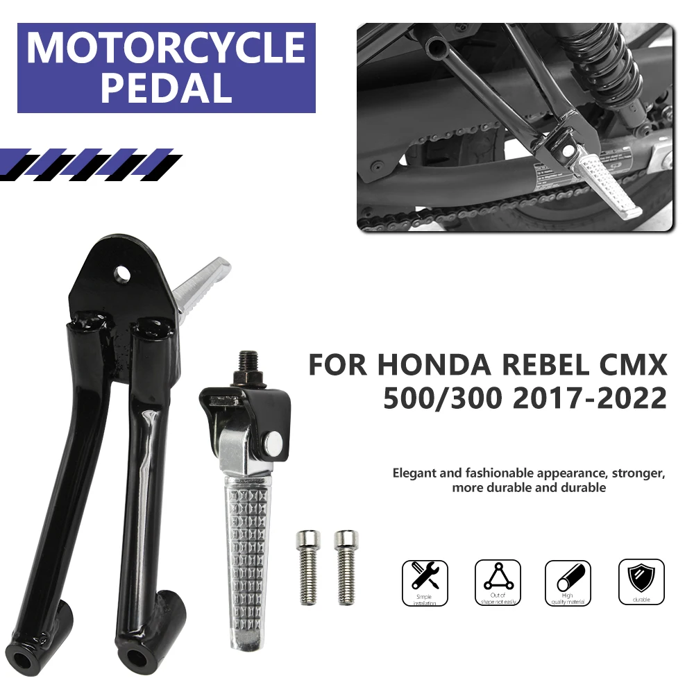

For Honda Rebel CMX300 CMX500 Rear Passenger FootRests Footpegs Rests For Honda Rebel CMX 300 CMX 500 2017-2022