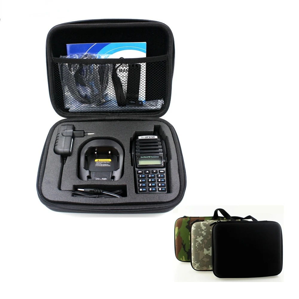 Radio Case Walkie Talkie Hand Bag For BAOFENG UV-82 UV-8D Motorola GP328  Launched Hunting Case Black And Camouflage