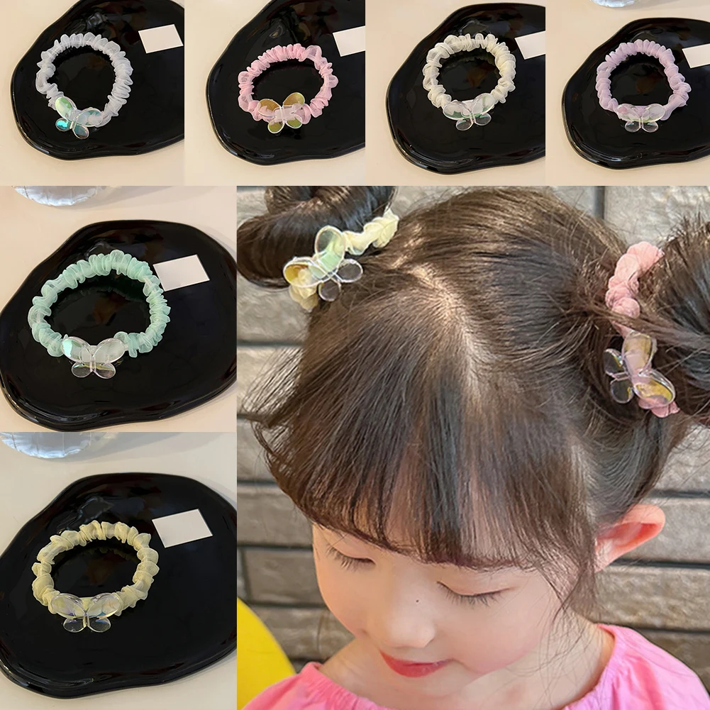 

Hair Accessory Elastics Hair Bands For Girls Children Kids Butterfly Children's Hair Tie Rubber Hair Accessories Women Headband