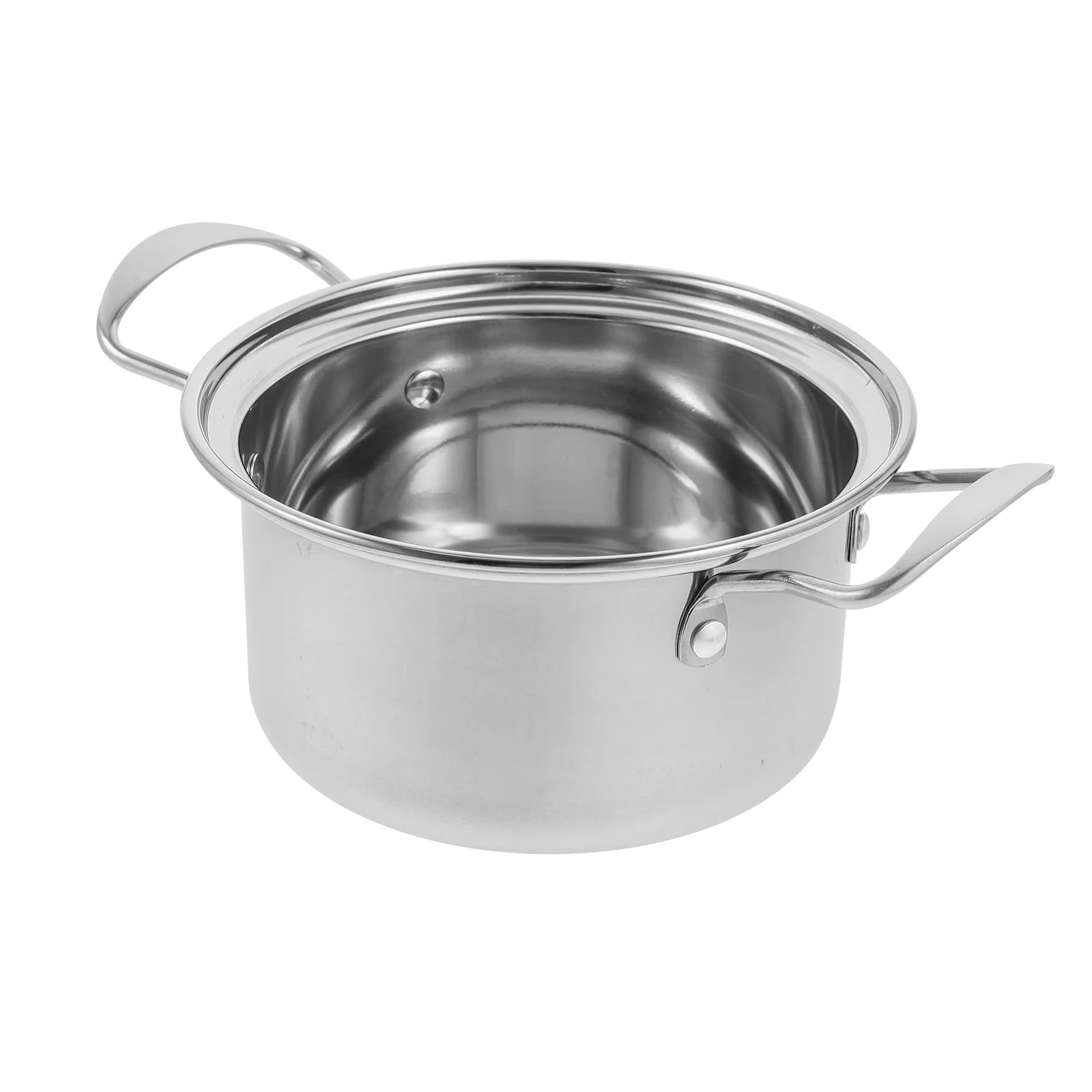 

Cookware Milk Pot Lid One Hotpot Cooking Home Small 201 Stainless Steel Spaghetti Ramen Cooker Individual Soup Kitchen
