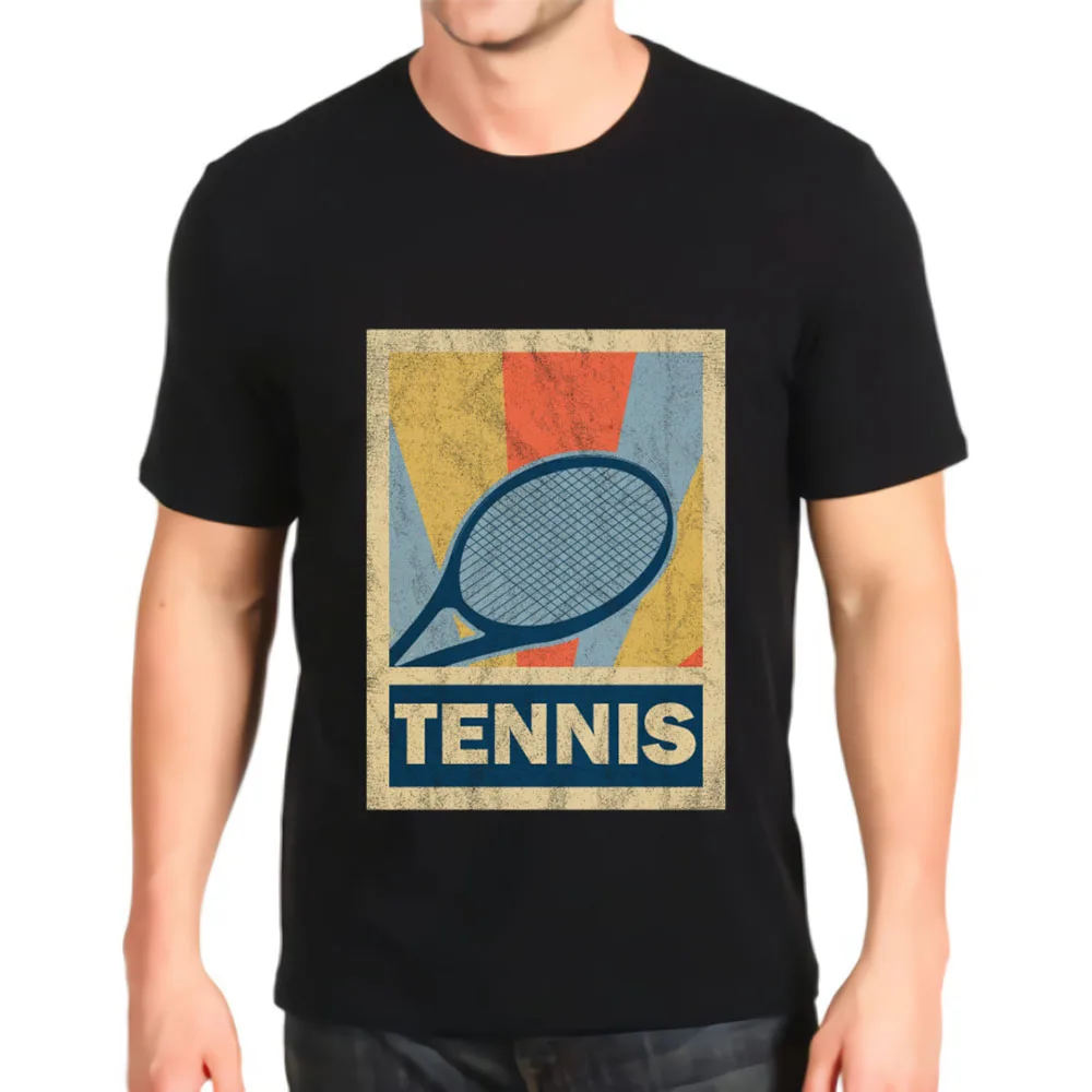 

Новая кавайная Футболка Graphic Теннисная ракетка спортсмен Ретро подарок Спортивная футболка Харадзюку аниме бестселлер топ мужская футболк...