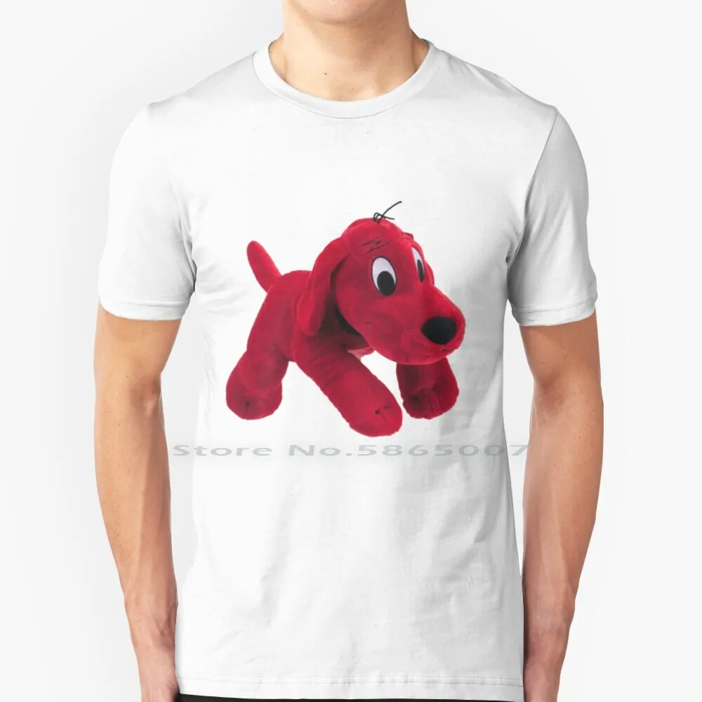 The Big Red Dog T Shirt 100% Cotton Doge Meme The Big Red Dog Childhood Big Size 6xl Tee Gift Fashion