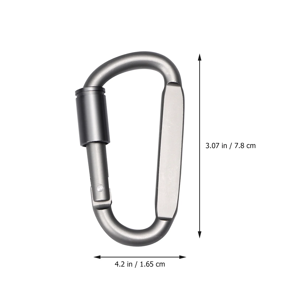 

2pcs Carabiner Buckle Fadeless D Shape Buckle for Hiking Climbing