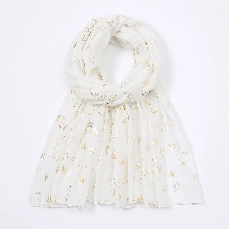 

Новинка Осень-зима Корейская версия простой золотой тиснение теплый шарф Ласточка БАЛИЙСКАЯ Марля Наплечная Сумка женский головной платок