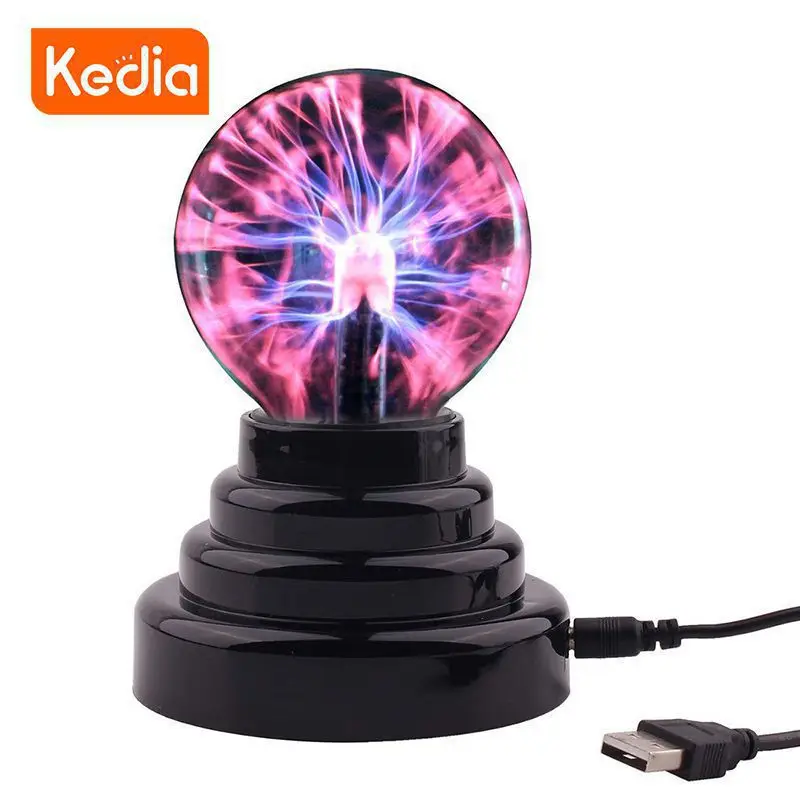 

Colorful Crystal Lamp Usb Powered Desktop Globe Crystal Night Light Plasma Ball Decorative Elegant Usb Power Lamp Safe For Kids