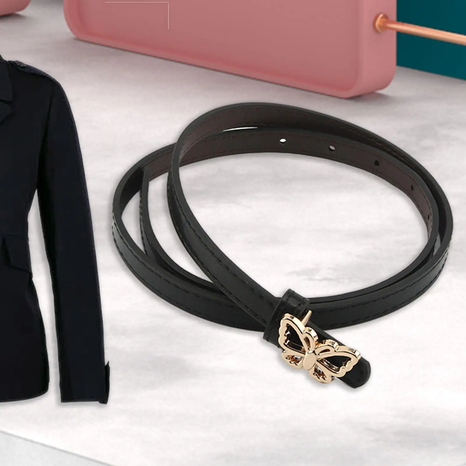 Женский эластичный пояс в стиле панк-рок на пуговицах |