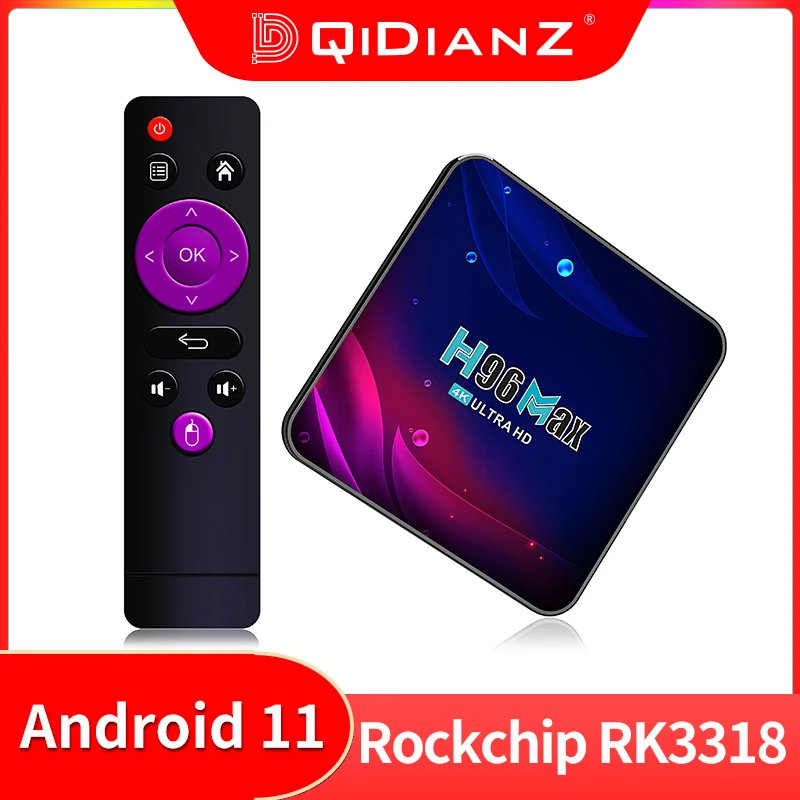 

Android 11 Smart TV BOX H96 Max V11 RK3318 Quad-Core 4K 1080P H96MAX V11 Media Player BT4.0 2.4G 5G Dual Wifi Set Top Box