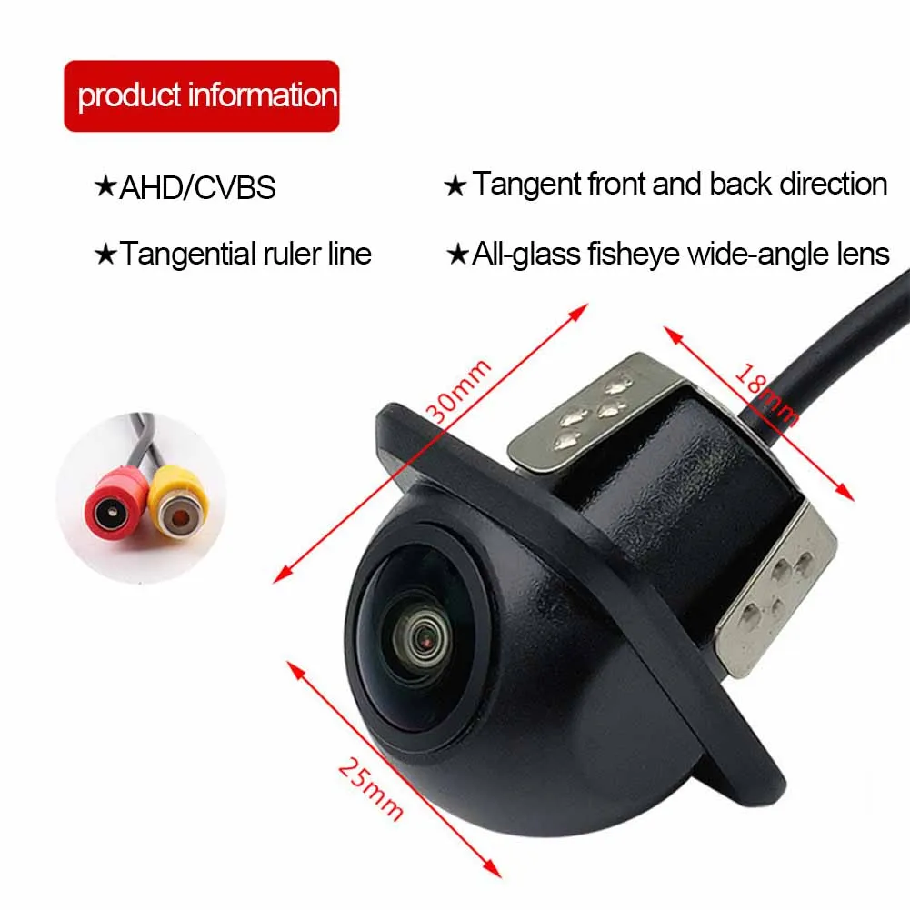 

Parking Camera Rear Camera Black Night Vision Parts Rear View Replacement Rotating Waterproof 1 Pcs Accessories
