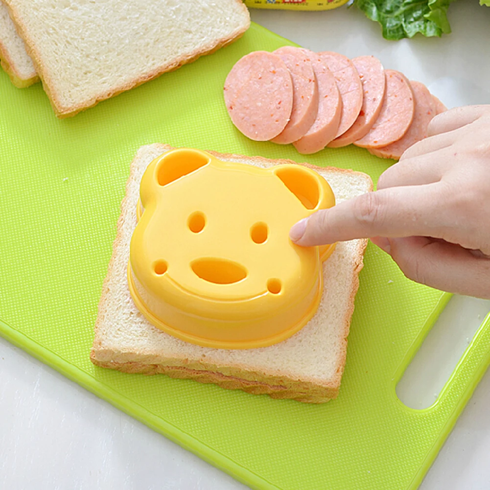 

1pcs Kitchen Breakfast Bear Sandwich Mold Bread Biscuit Embosser Cake Tool DIY Making Mold Household Making Accessories