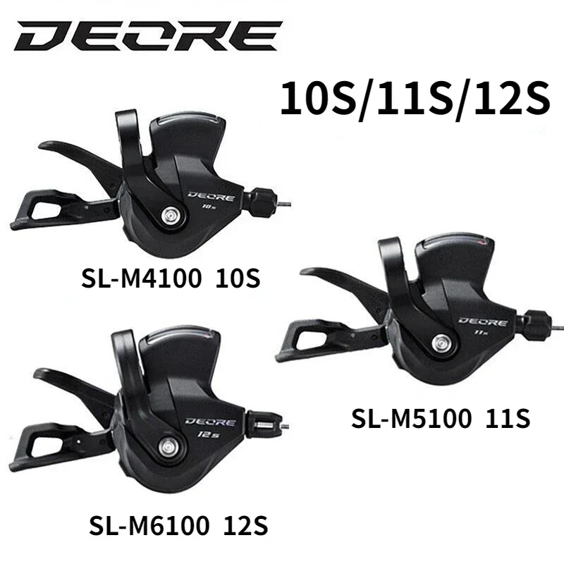 

Переключатель SHIMANO DEORE велосипедный XT SLX SL M4100 M5100 M6000 M6100 M7100 M8100, рычаг переключения передач, правый задний переключатель 10 11 12 Скоростей