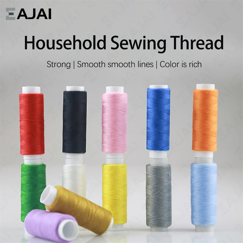 

Eajai 160M 402 Sewing Thread High Tenacity Machine Embroidery Thread Hand Sewing Threads Craft Patch Sewing Supplies 37 Color